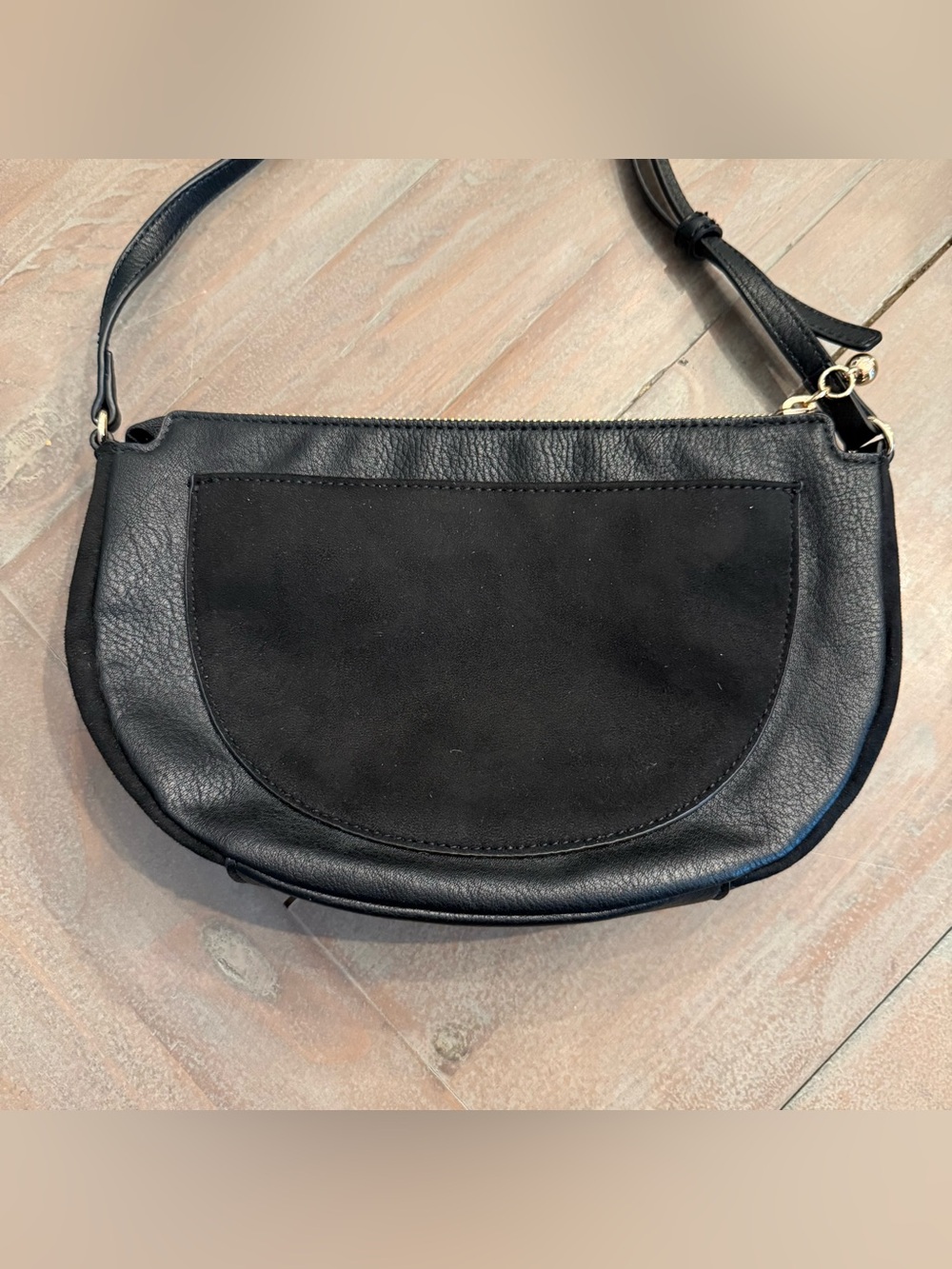 Lauren Conrad Black Cross Body Bag Black Orange Slice Crossbody Bag Preowned - Picture 13 of 14